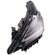 Driver Side LED Headlight, With bulb(s), OE Replacement