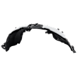 Front, Driver Side, Inner Section Fender Liner