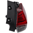 Passenger Side, Outer Tail Light, with Bulb, Halogen, Red Lens
