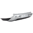 Rear Painted Silver Bumper Cover, without Mounting Bracket, For Models without Towing Hitch