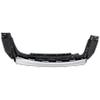 Rear Painted Silver Bumper Cover, without Mounting Bracket, For Models without Towing Hitch