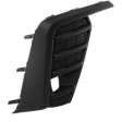 Front, Passenger Side Fog Light Trim, Textured Black