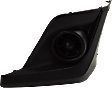 Front, Driver Side Fog Light Cover, Textured Black, Without fog light hole