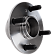 Rear, Driver or Passenger Side Wheel Hub, With Bearing, 4 x 3.78 in. Bolt Pattern