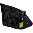 2019-2024 Subaru Forester - Passenger Side, Inner Tail Light, with Bulb, Halogen, Clear and Red Lens