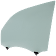 Front, Driver Side Door Glass, Green Tint, Replaces NAGS Number FD21323GTY