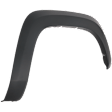 Rear, Passenger Side Fender Trim, Textured Black