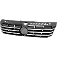 2015 Volkswagen Passat TDI SE - Grille, Textured Black Shell with Silver Black Insert