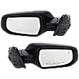 Driver and Passenger Side Mirror, Power Adjust, Heated, Manual Folding, Paintable, In-housing Signal Light, No Memory, No Puddle Light, No Auto-Dim, With Blind Spot Detection in Glass