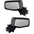 Driver and Passenger Side Mirror, Manual Adjust, Non-Heated, Manual Folding, Textured Black, No Signal Light, No Memory, No Puddle Light, No Auto-Dim, No Blind Spot Feature