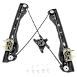 Front, Driver and Passenger Side Power Window Regulator, Without Motor
