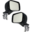 Driver and Passenger Side Mirrors, Power Adjust, Manual Folding, Heated, Textured Black, No Signal Light, No Memory, No Puddle Light, No Auto-Dimming, No Blind Spot Feature