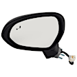 Driver and Passenger Side Mirror, Power Adjust, Manual Folding, Heated, Paintable, No Signal Light, No Memory, No Puddle Light, No Auto-Dimming, With Blind Spot Detection in Glass