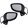 Driver and Passenger Side Mirror, Power Adjust, Heated, Manual Folding, Paintable, In-housing Signal Light, No Memory, No Puddle Light, No Auto-Dim, With Blind Spot Detection in Glass