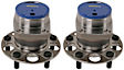 SET-MO512630-2 Rear, Driver and Passenger Side Wheel Hub, 5 Lugs, With Bearing, Sensor Included, 1.8L, 4Cyl, Problem Solver Series