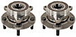 SET-MO513420-2 Wheel Hub, 5 Lugs, Sensor Included, Problem Solver Series