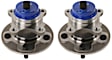 SET-MO513422-2 Front, Driver and Passenger Side Wheel Hub, 5 Lugs, 5.0L, 8Cyl, Problem Solver Series