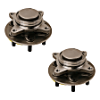 SET-MO515176-2 Front, Driver and Passenger Side Wheel Hub, 5 Lugs, RWD