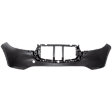 Front and Rear Primed Bumper Cover 2.5L, 4Cyl