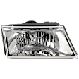 Driver and Passenger Side Halogen Headlight, Without bulb(s), OE Replacement, CAPA Certified