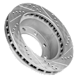 2000 Ford Excursion - Front and Rear Brake Disc, Cross-drilled and Slotted, Vented, 8 Lugs, 4WD, 5.4L 8Cyl, Pro-Line Series
