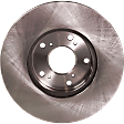 2007 Honda Element - Front and Rear Brake Disc, Plain Surface, Vented - Front; Solid - Rear, 5 Lugs, 281.94 mm, 2.4L 4Cyl, Pro-Line Series