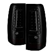9039218 Driver and Passenger Side LED Tail Light, With bulb(s), Smoked Lens, Black Interior, Fleetside, Xtune Series