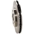 Front, Driver or Passenger Side Brake Disc, Plain Surface, Vented, 5 Lugs, For Models With 296mm Front Disc, Single Piston Front Calipers, Pro-Line Series