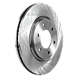 Front, Driver or Passenger Side Brake Disc, Plain Surface, Vented, 6 Lugs, 350.01 mm, 5.6L, 8Cyl, Pro-Line Series