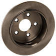 Rear, Driver or Passenger Side Brake Disc, Plain Surface, Solid, 5 Lugs, Pro-Line Series