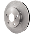 Front, Driver or Passenger Side Brake Disc, Plain Surface, Vented, 5 Lugs, 258.06 mm, Pro-Line Series