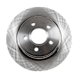 Rear, Driver or Passenger Side Brake Disc, Plain Surface, Solid, 5 Lugs, 11.02 in. Disc Diameter, Pro-Line Series