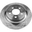Rear, Driver or Passenger Side Brake Disc, Natural Finish, Plain Surface, Vented, 5 Lugs, 288.04 mm, Pro-Line Series