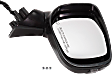 Passenger Side Mirror, Power Adjust, Manual Folding, Heated, Paintable, In-housing Signal Light, No Memory, No Puddle Light, No Auto-Dimming, No Blind Spot Feature