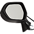 Driver Side Mirror, Power Adjust, Non-Heated, Manual Folding, Paintable, No Signal Light, No Memory, No Puddle Light, No Auto-Dim, No Blind Spot Feature