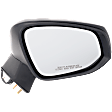 Passenger Side Mirror, Power Adjust, Manual Folding, Non-Heated, Textured Black, No Signal Light, Memory, Puddle Light, Auto-Dimming, and Blind Spot Feature, 4 Cyl., 2.5L Engine, USA Built Vehicle