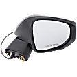 Passenger Side Mirror, Power Adjust, Manual Folding, Non-Heated, Textured Black, No Signal Light, Memory, Puddle Light, Auto-Dimming, and Blind Spot Feature, 4 Cyl., 2.5L Engine, USA Built Vehicle