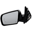 Driver Side Mirror, Power Adjust, Heated, Power Folding, Chrome, In-glass Signal Light, With Memory, With Puddle Light, No Auto-Dim, No Blind Spot Feature