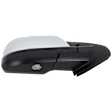 2014 Toyota Tundra Platinum - Passenger Side Mirror, For Models Without Lane Change Assist, Power Adjust, Heated, Chrome, Power Folding, In-glass Signal Light, No Blind Spot Feature, With Memory, With Puddle Light, No Auto-Dimming