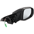 Passenger Side Mirror, Power, Manual Folding, Heated, Paintable, In-housing Signal Light, With memory, With Puddle Light, No Auto-Dimming, No Blind Spot Feature