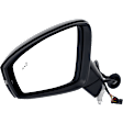 Driver Side Mirror, Power Adjust, Manual Folding, Heated, Paintable, In-glass Signal Light, No Memory, No Puddle Light, No Auto-Dimming, With Blind Spot Detection in Glass