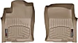 452861 Front Row FloorLiner Series Molded Floor Liner, Tan Made of Rubberized Thermoplastic Polyolefins