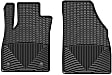 2016 Chevrolet Trax - Front Row Flat Floor Mat, Black, Made of Rubberized Thermoplastic Elastomer, All-weather Series