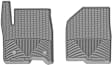 W489GR Front Row All-weather Series Molded Floor Liner, Gray Made of Rubberized Thermoplastic Elastomer