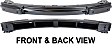 Front Bumper Reinforcement, Steel, Base Model, 4 Cyl., 2.4L Engine