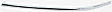 Front, Driver Side Bumper Trim, Chrome
