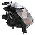 Passenger Side Headlight, without Bulb, Halogen, Clear Lens