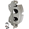 2001 Jeep Grand Cherokee - Front, Driver Side Brake Caliper, 4WD, ATE Caliper, with Phenolic Piston, Reman Series