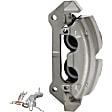 2004 Lincoln Navigator - Front, Driver Side Brake Caliper, RWD, With Metal Piston; With Mounting Bracket, Reman Series