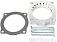 46-31001 Throttle Body Spacer - Clear Anodized, Aluminum, Direct Fit, Sold Individually